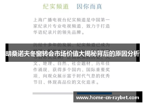胡桑诺夫冬窗转会市场价值大揭秘背后的原因分析