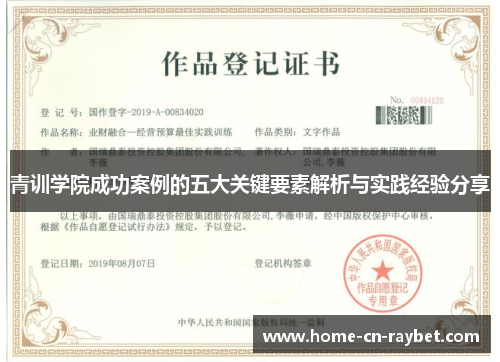 青训学院成功案例的五大关键要素解析与实践经验分享
